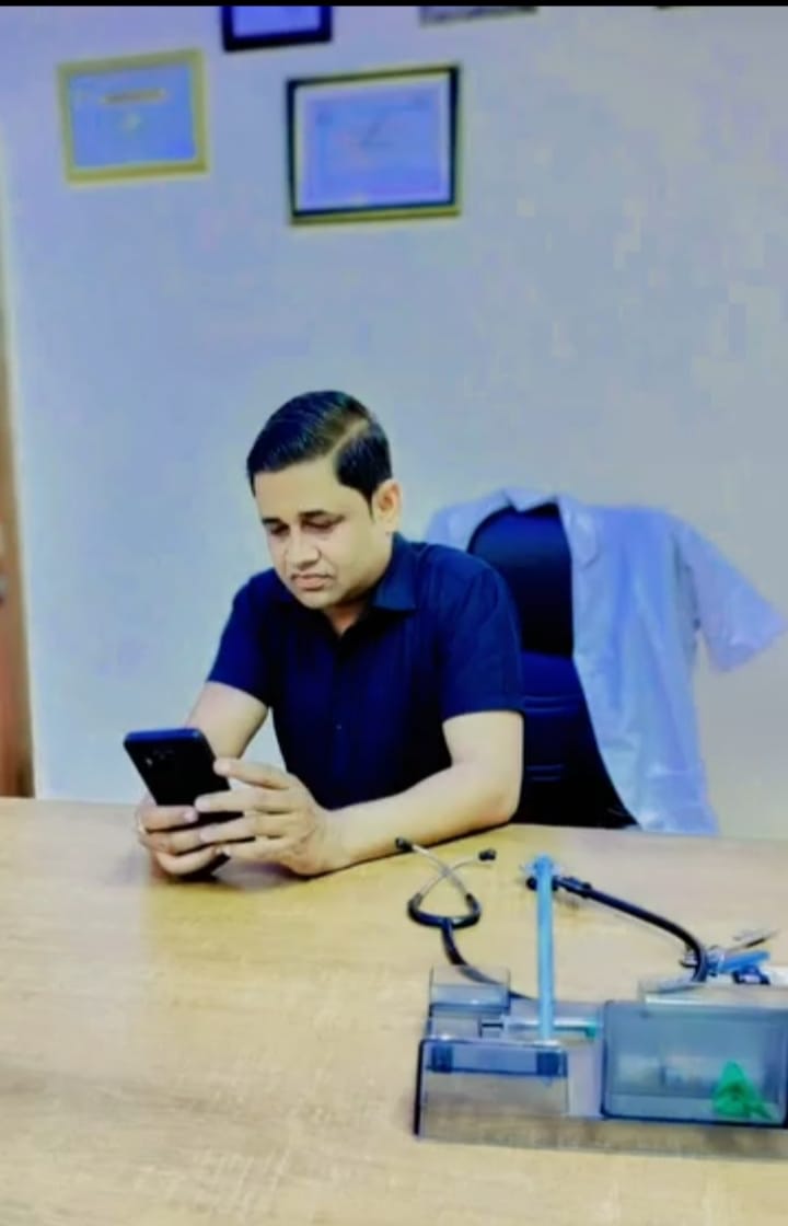 Dr. Rohit Chauhan at the clinic